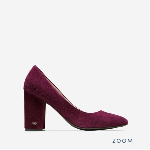 Cole Haan Shoes - Cole Haan Tawny Port Suede 85mm Pumps 9.5B